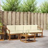 vidaXL Buiten bank set 5 pcs Naturel Massief Acacia Hout
