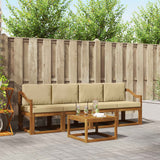 vidaXL Buiten bank set 5 pcs Naturel Massief Acacia Hout