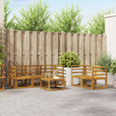 vidaXL Buiten bank set 6 pcs Naturel Massief Acacia Hout
