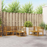 vidaXL Outdoor Sofa Set 6 pcs Natural Solid Acacia Wood