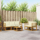 vidaXL Buiten bank set 6 pcs Naturel Massief Acacia Hout