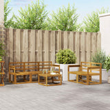 vidaXL Outdoor Sofa Set 6 pcs Natural Solid Acacia Wood