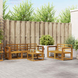 vidaXL Outdoor Sofa Set 6 pcs Natural Solid Acacia Wood