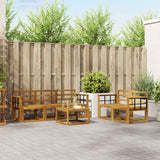 vidaXL Outdoor Sofa Set 6 pcs Natural Solid Acacia Wood