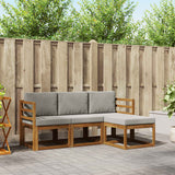 vidaXL Buiten bank set 4 pcs Naturel