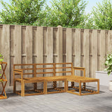 vidaXL Buiten bank set 4 pcs Naturel