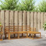 vidaXL Buiten bank set 4 pcs Naturel