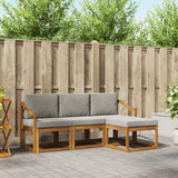 vidaXL Buiten bank set 4 pcs Naturel