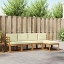 vidaXL Buiten bank set 5 pcs Naturel Massief Acacia Hout
