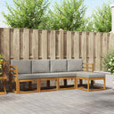 vidaXL Buiten bank set 5 pcs Naturel Massief Acacia Hout