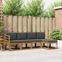 vidaXL Buiten bank set 5 pcs Naturel Massief Acacia Hout