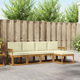 vidaXL Buiten bank set 5 pcs Naturel Massief Acacia Hout