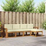 vidaXL Buiten bank set 5 pcs Naturel Massief Acacia Hout