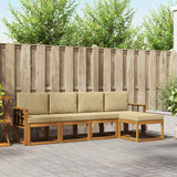 vidaXL Buiten bank set 5 pcs Naturel Massief Acacia Hout