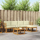 vidaXL Buiten bank set 6 pcs Naturel Massief Acacia Hout