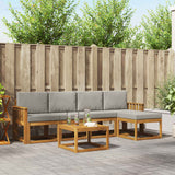 vidaXL Outdoor Sofa Set 6 pcs Natural Solid Acacia Wood