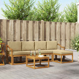 vidaXL Outdoor Sofa Set 6 pcs Natural Solid Acacia Wood