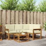 vidaXL Outdoor Sofa Set 5 pcs Natural Solid Acacia Wood