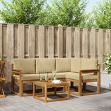 vidaXL Outdoor Sofa Set 5 pcs Natural Solid Acacia Wood