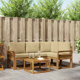 vidaXL Outdoor Sofa Set 5 pcs Natural Solid Acacia Wood