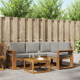 vidaXL Outdoor Sofa Set 5 pcs Natural Solid Acacia Wood