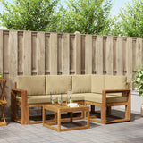 vidaXL Outdoor Sofa Set 5 pcs Natural Solid Acacia Wood