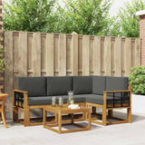 vidaXL Outdoor Sofa Set 5 pcs Natural Solid Acacia Wood