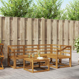 vidaXL Outdoor Sofa Set 5 pcs Natural Solid Acacia Wood