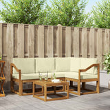 vidaXL Outdoor Sofa Set 5 pcs Natural Solid Acacia Wood