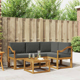 vidaXL Outdoor Sofa Set 5 pcs Natural Solid Acacia Wood