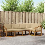 vidaXL Sofa Set 5 Pieces Natural