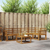 vidaXL Bankstel 6 pcs Naturel Massief Acacia Hout