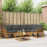 vidaXL Bankstel 6 pcs Naturel Massief Acacia Hout