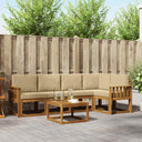 vidaXL Bankstel 6 pcs Naturel Massief Acacia Hout
