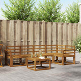 vidaXL Bankstel 6 pcs Naturel Massief Acacia Hout
