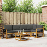 vidaXL Bankstel 6 pcs Naturel Massief Acacia Hout