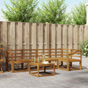 vidaXL Bankstel 6 pcs Naturel Massief Acacia Hout