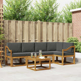 vidaXL Bankstel 6 pcs Naturel Massief Acacia Hout