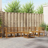 vidaXL Outdoor Sofa Set 7 pcs Natural Solid Acacia Wood