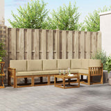 vidaXL Outdoor Sofa Set 7 pcs Natural Solid Acacia Wood