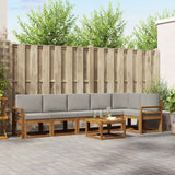vidaXL Outdoor Sofa Set 7 pcs Natural Solid Acacia Wood