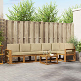 vidaXL Outdoor Sofa Set 7 pcs Natural Solid Acacia Wood