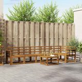 vidaXL Outdoor Sofa Set 7 pcs Natural Solid Acacia Wood