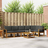 vidaXL Outdoor Sofa Set 7 pcs Natural Solid Acacia Wood