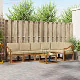 vidaXL Outdoor Sofa Set 7 pcs Natural Solid Acacia Wood
