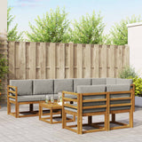 vidaXL Buiten bank set 9 pcs Naturel Massief Acacia Hout