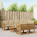 vidaXL Buiten bank set 9 pcs Naturel Massief Acacia Hout