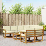 vidaXL Buiten bank set 9 pcs Naturel Massief Acacia Hout