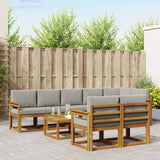 vidaXL Buiten bank set 9 pcs Naturel Massief Acacia Hout