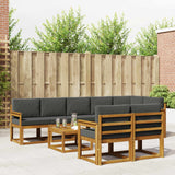 vidaXL Buiten bank set 9 pcs Naturel Massief Acacia Hout